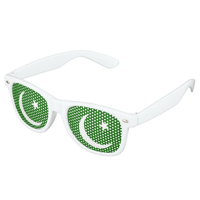 Gafas De Fiesta Retro Bandera de Pakistán (Ángulo)