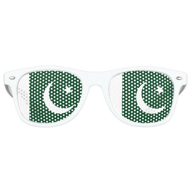 Gafas De Fiesta Retro Bandera de Pakistán (Anverso)