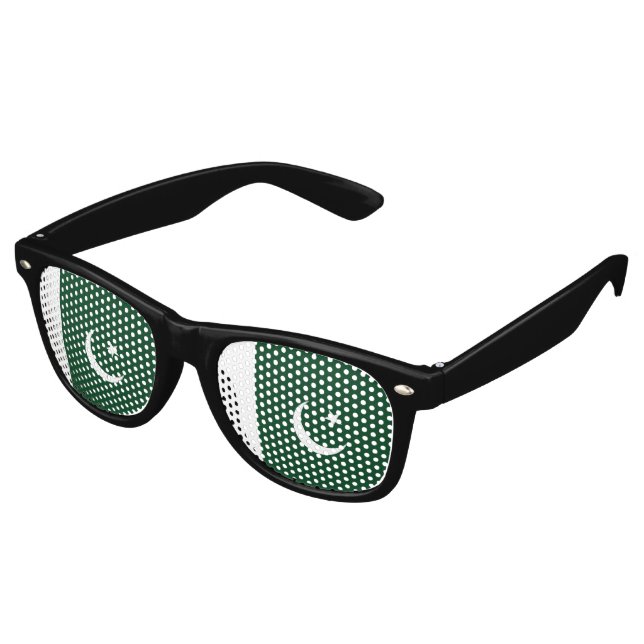 Gafas De Fiesta Retro Bandera de Pakistán (Ángulo)