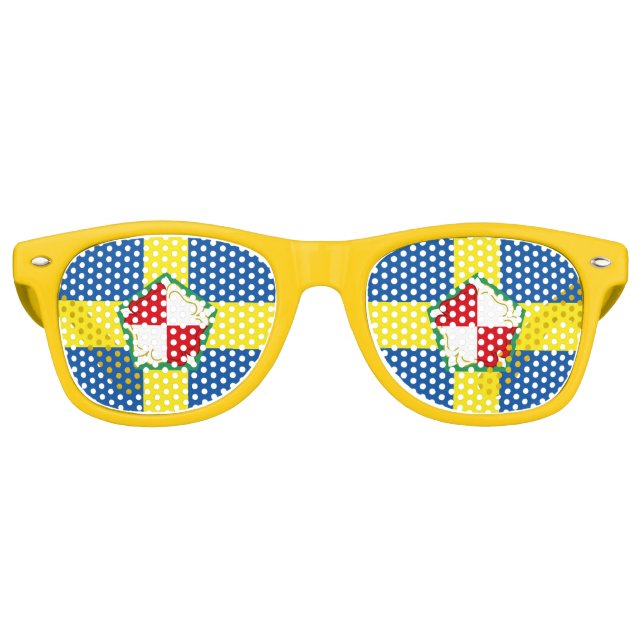 Gafas De Fiesta Retro Bandera de Pembrokeshire (Anverso)