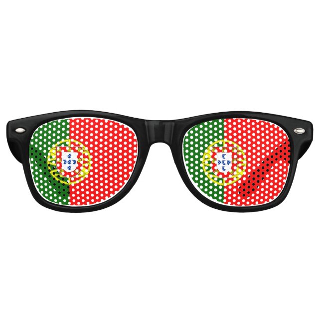 Gafas De Fiesta Retro Bandera de Portugal (Anverso)