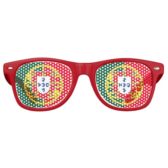 Gafas De Fiesta Retro Bandera de Portugal (Anverso)