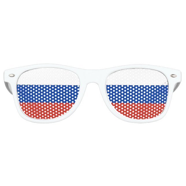 Gafas De Fiesta Retro Bandera de Rusia (Anverso)