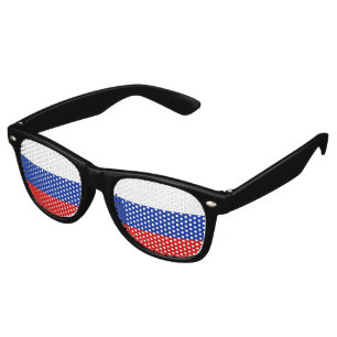 Gafas De Fiesta Retro Bandera de Rusia