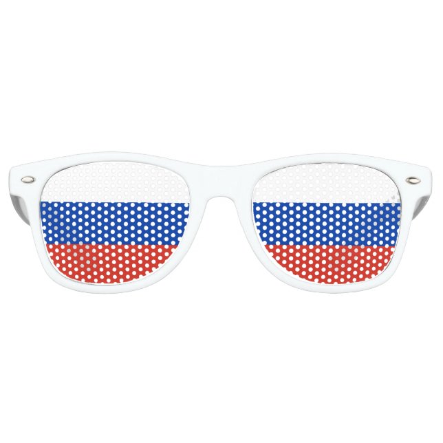 Gafas De Fiesta Retro Bandera de Rusia (Anverso)