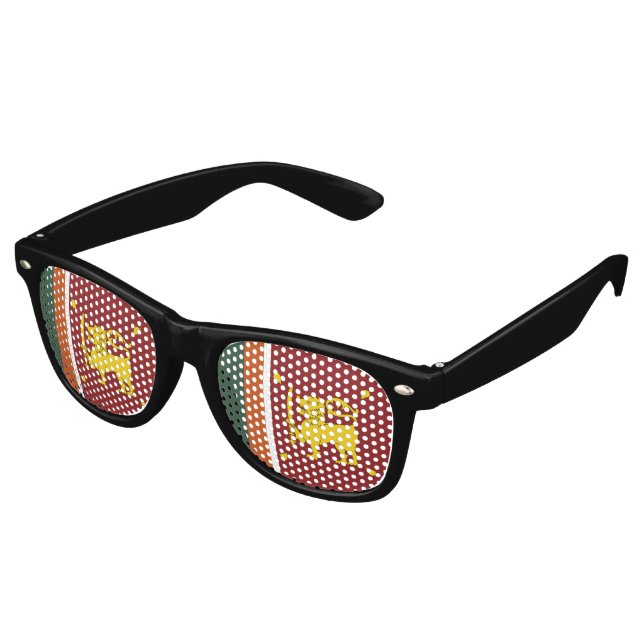 Gafas De Fiesta Retro Bandera de Sri Lanka (Ángulo)