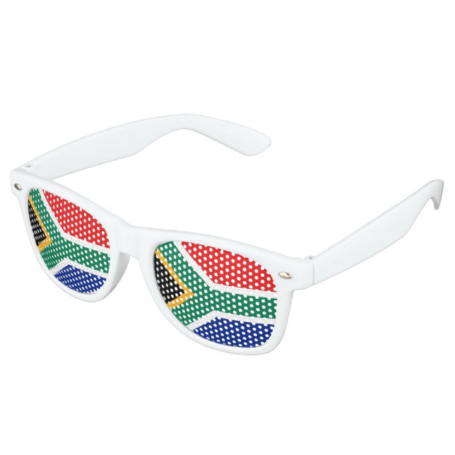 Gafas De Fiesta Retro Bandera de Sudáfrica (Ángulo)
