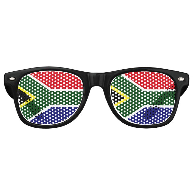 Gafas De Fiesta Retro Bandera de Sudáfrica (Anverso)