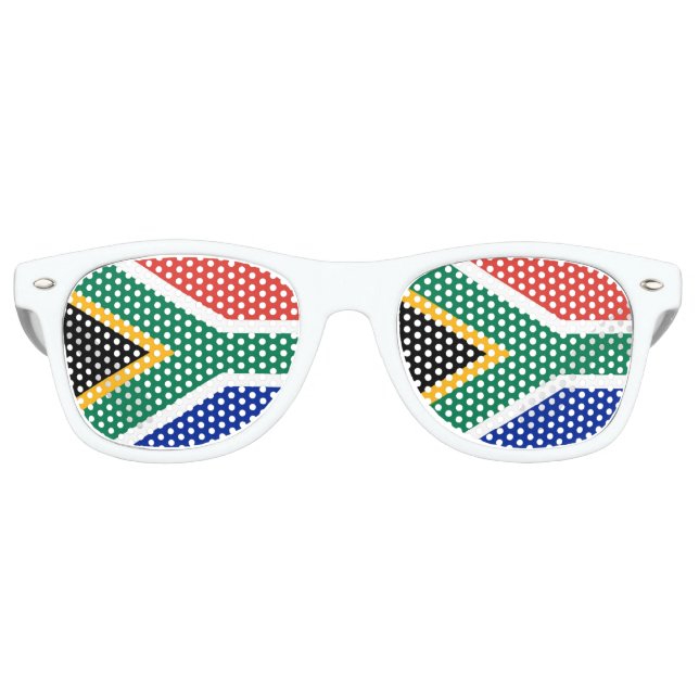 Gafas De Fiesta Retro Bandera de Sudáfrica (Anverso)