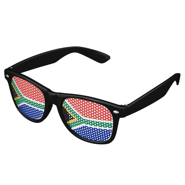 Gafas De Fiesta Retro Bandera de Sudáfrica (Ángulo)