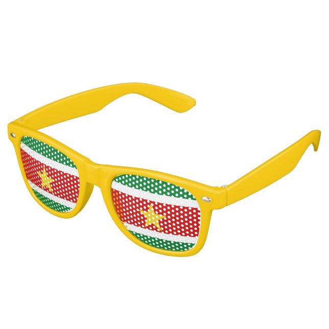 Gafas De Fiesta Retro Bandera de Surinam (Ángulo)
