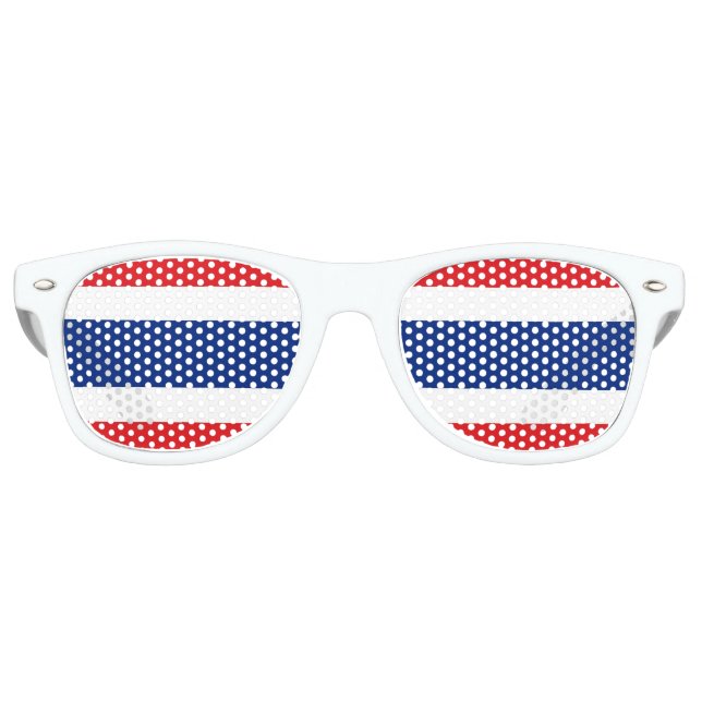 Gafas De Fiesta Retro Bandera de Tailandia (Anverso)