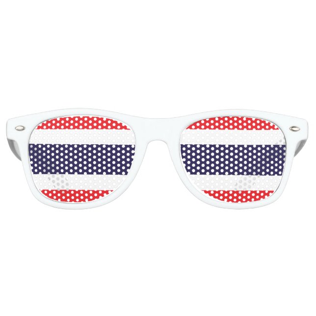 Gafas De Fiesta Retro Bandera de Tailandia (Anverso)