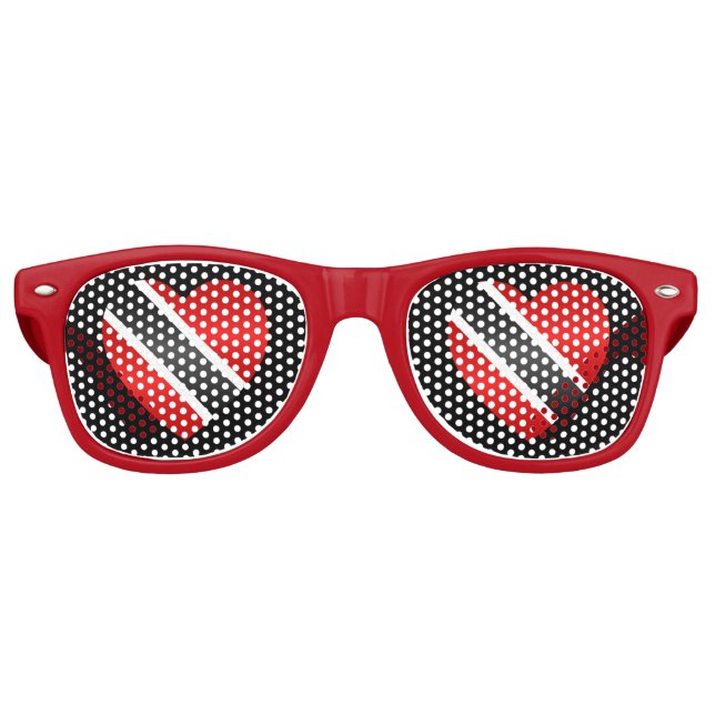 Gafas De Fiesta Retro Bandera de Trinidad y Tobago (Anverso)