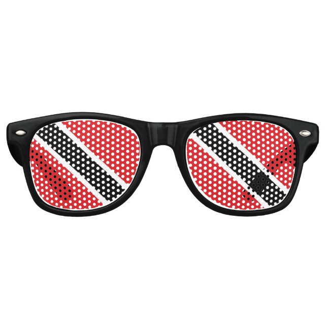 Gafas De Fiesta Retro Bandera de Trinidad y Tobago (Anverso)