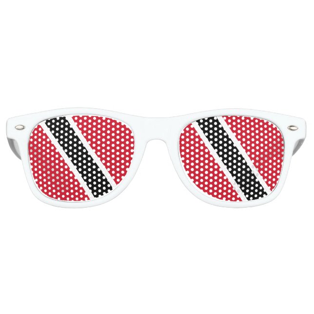 Gafas De Fiesta Retro Bandera de Trinidad y Tobago (Anverso)