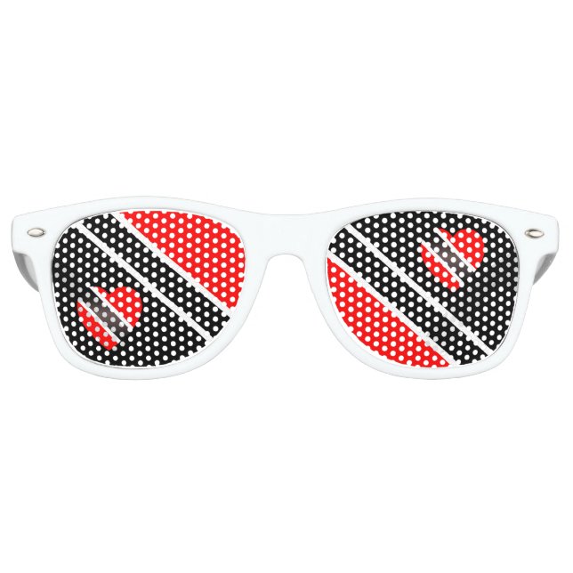 Gafas De Fiesta Retro Bandera de Trinidad y Tobago (Anverso)