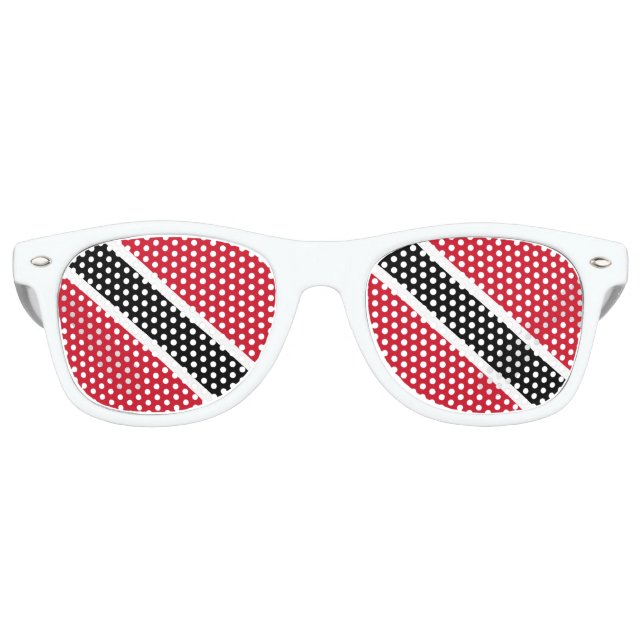 Gafas De Fiesta Retro Bandera de Trinidad y Tobago (Anverso)
