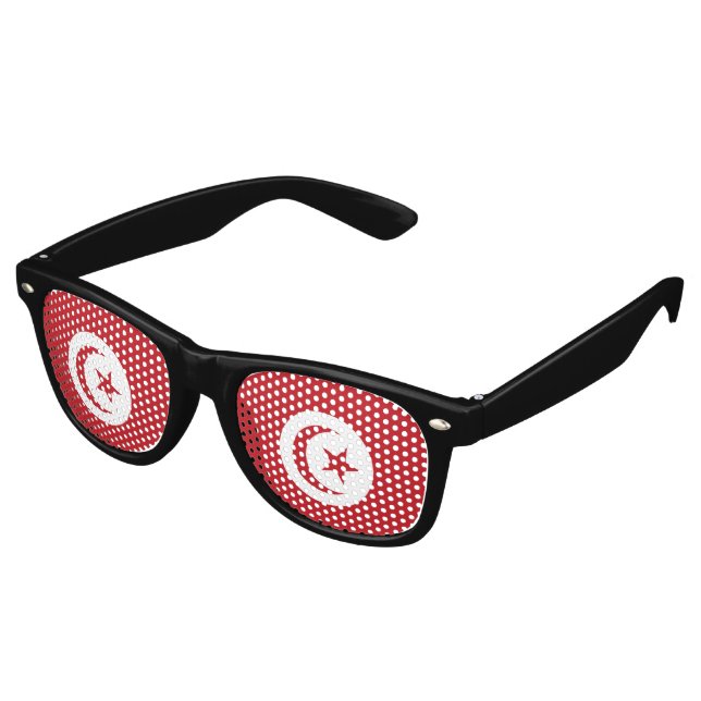 Gafas De Fiesta Retro Bandera de Túnez (Ángulo)