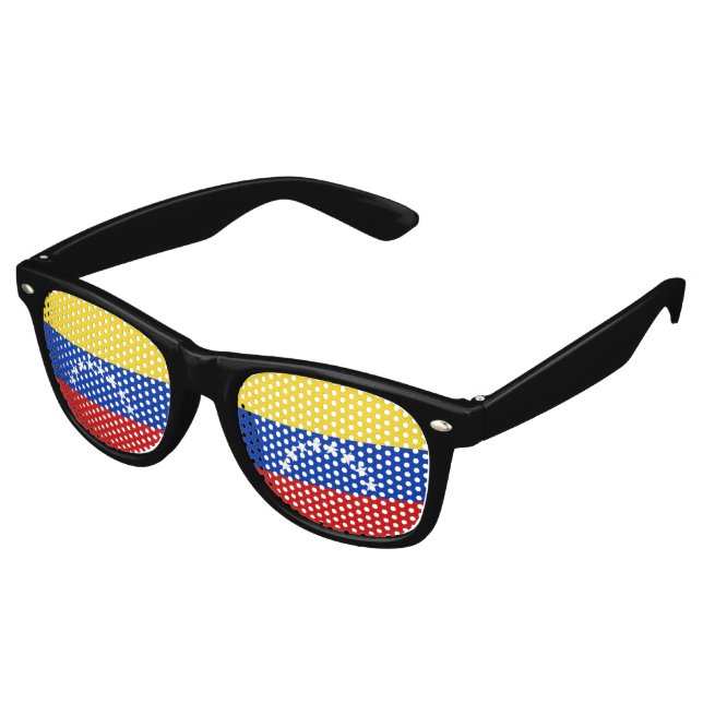 Gafas De Fiesta Retro Bandera de Venezuela (Ángulo)