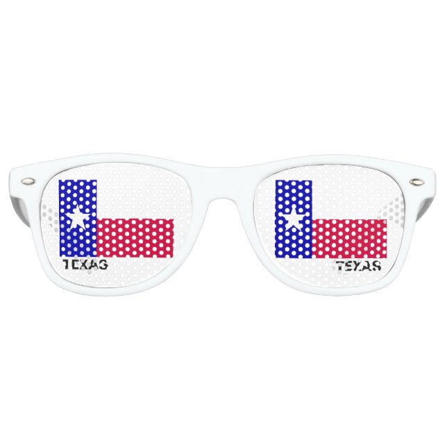 Gafas De Fiesta Retro Bandera del estado de Texas (Anverso)
