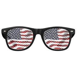 Gafas De Fiesta Retro Bandera estadounidense