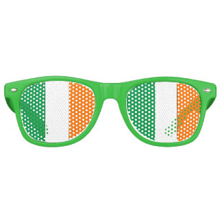 Gafas De Fiesta Retro Bandera irlandesa - ¡Sombras Fiestas!