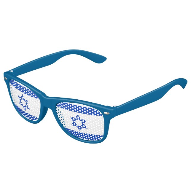 Gafas De Fiesta Retro Bandera israelí (Ángulo)