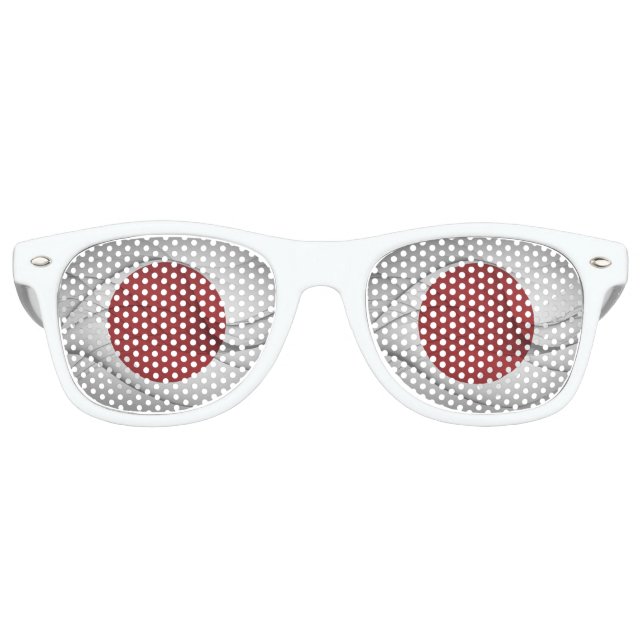 Gafas De Fiesta Retro Bandera japonesa (Anverso)