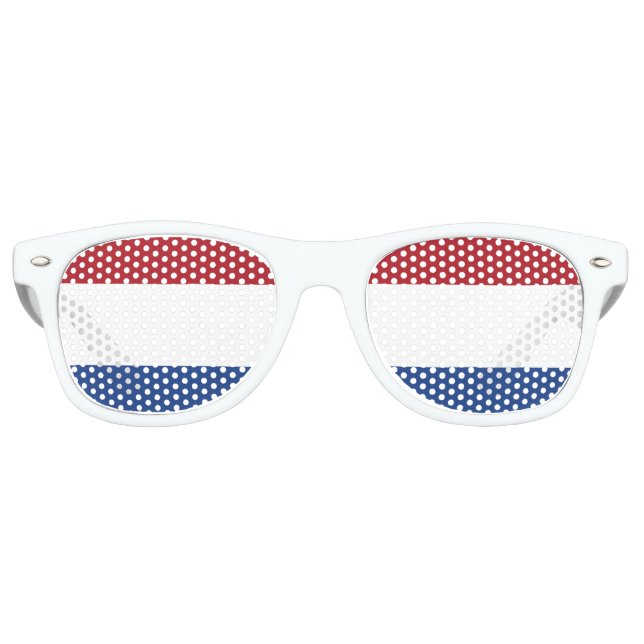 Gafas De Fiesta Retro Bandera nacional de los Países Bajos, Holanda, Paí (Anverso)