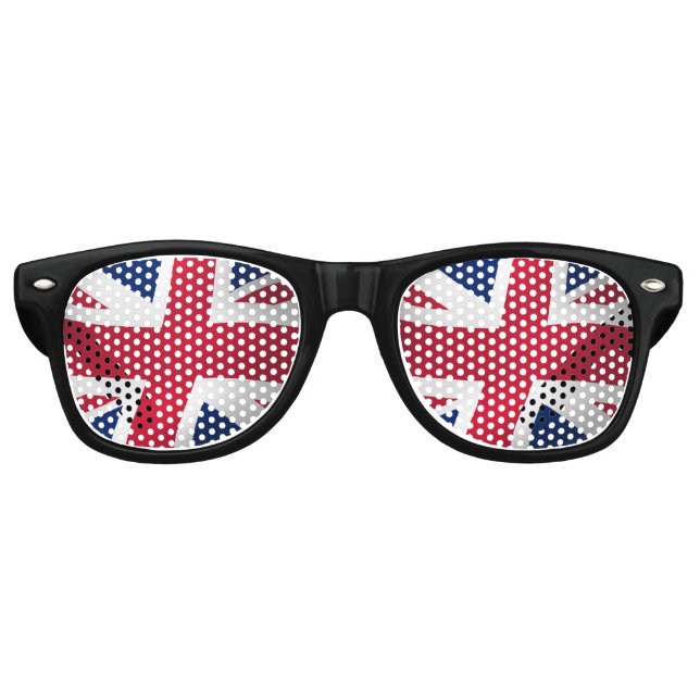 GAFAS DE FIESTA RETRO BANDERA UNION JACK ENGLAND (Anverso)