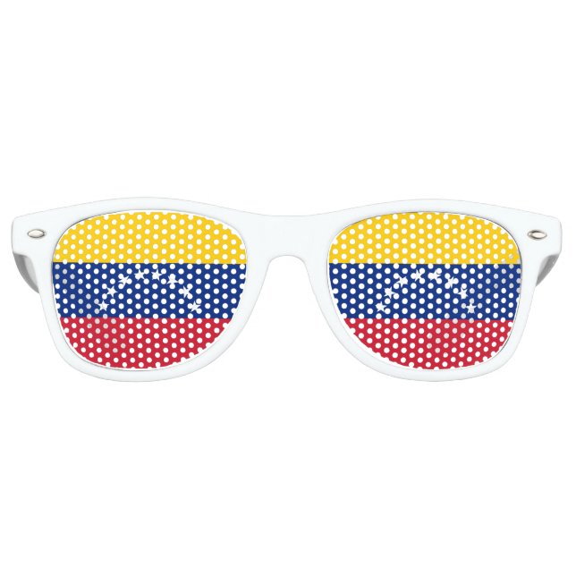 Gafas De Fiesta Retro Bandera venezolana patriótica (Anverso)