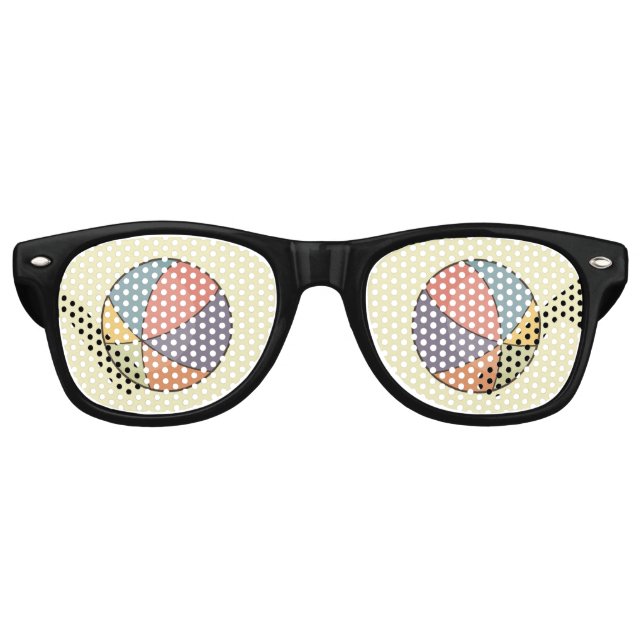 Gafas De Fiesta Retro Beach Ball (Anverso)