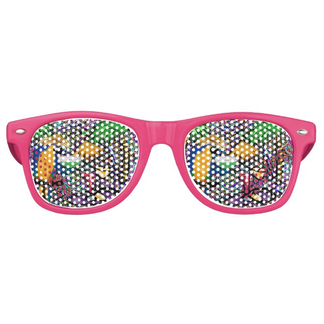 Gafas De Fiesta Retro Beach Fiesta Parrot (Anverso)
