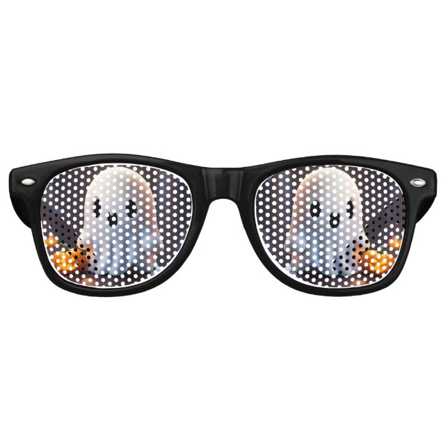 Gafas De Fiesta Retro Bebé Fantasma Típico personaje de Halloween (Anverso)