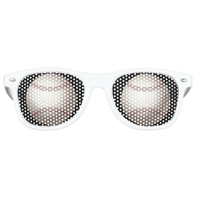 Gafas De Fiesta Retro Béisbol (bola) (Anverso)