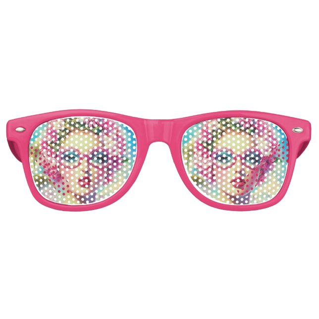 Gafas De Fiesta Retro Belleza tropical retro (Anverso)