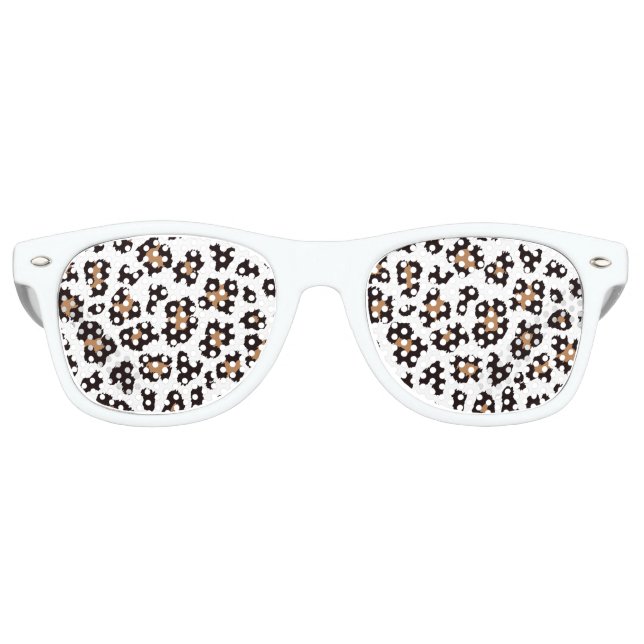 Gafas De Fiesta Retro Bezaubernd Elegante Natürliche Leoparden Muster    (Anverso)