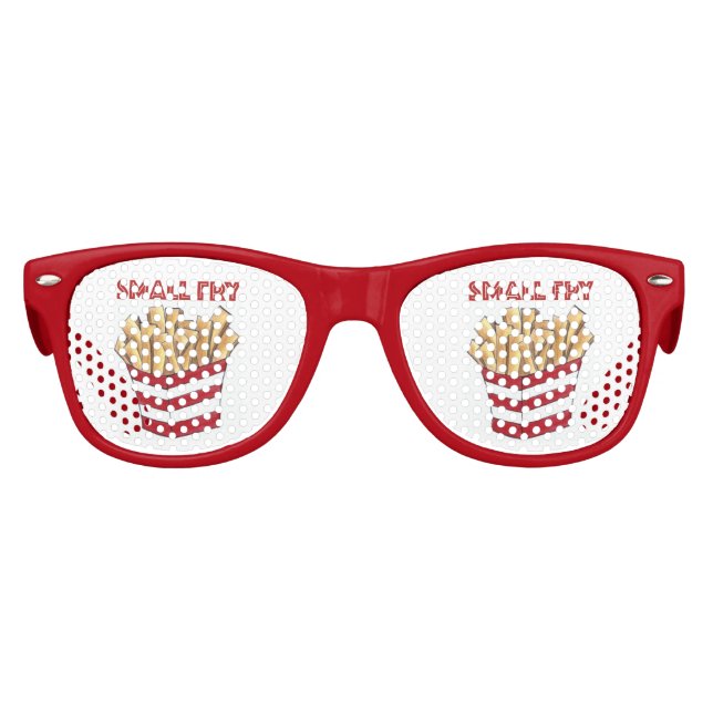 Gafas De Fiesta Retro Bienvenida Baby Shower de Alimentos de Fries Franc (Anverso)