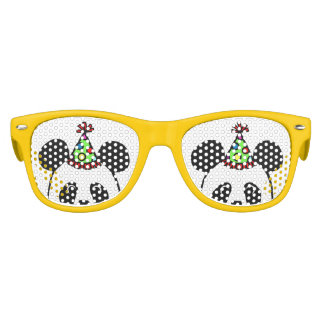 Gafas De Fiesta Retro Big Face Panda Personalizado Cumpleaños