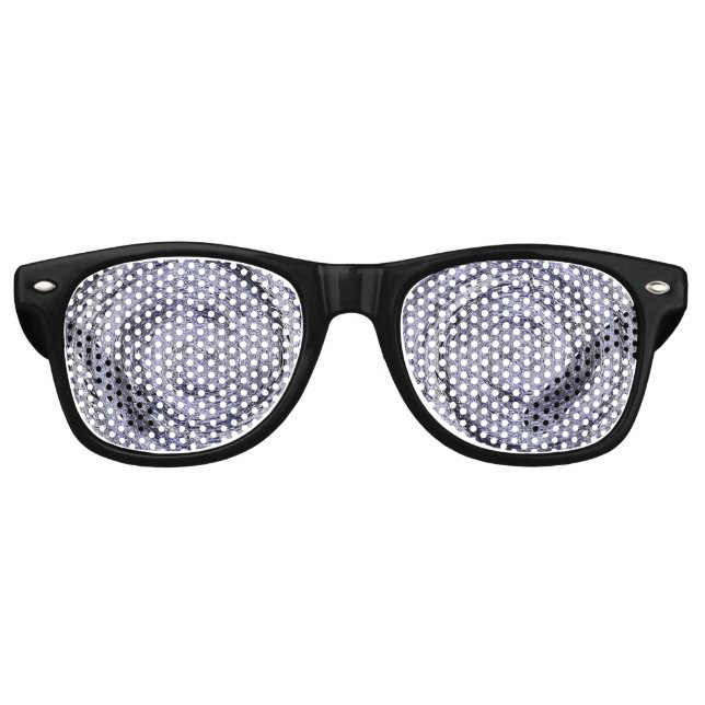 Gafas De Fiesta Retro Blue Swirl (Anverso)