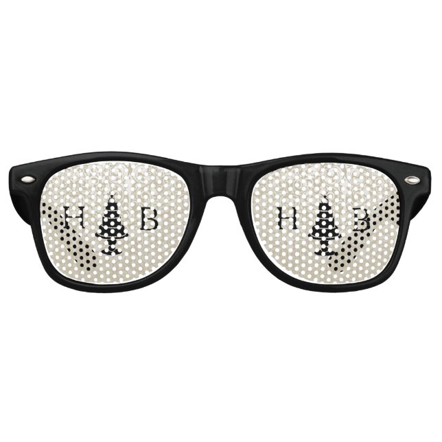 Gafas De Fiesta Retro Boda Cake (Anverso)