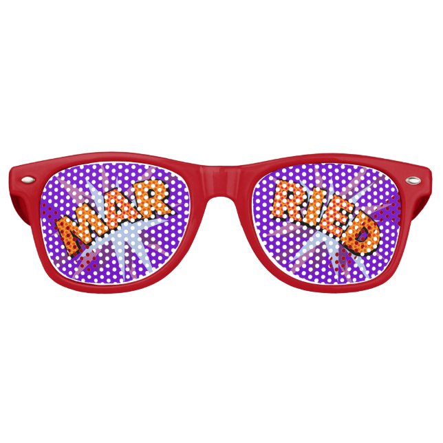Gafas De Fiesta Retro BODA Casada Diversión Moderna (Anverso)