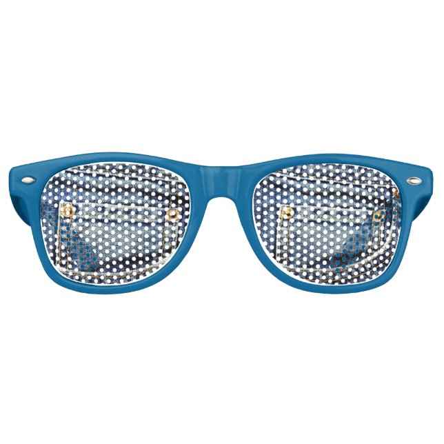 Gafas De Fiesta Retro Bolsillo de jeans azules (Anverso)