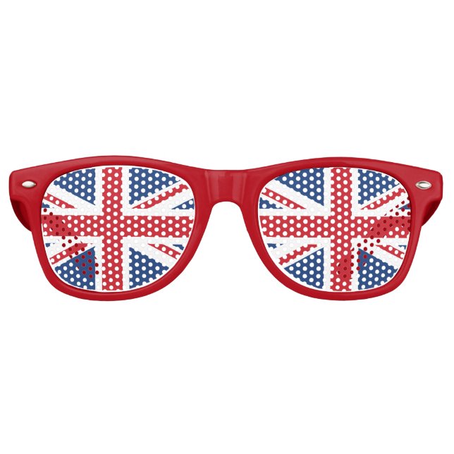Gafas De Fiesta Retro British Flag Union Jack (Anverso)