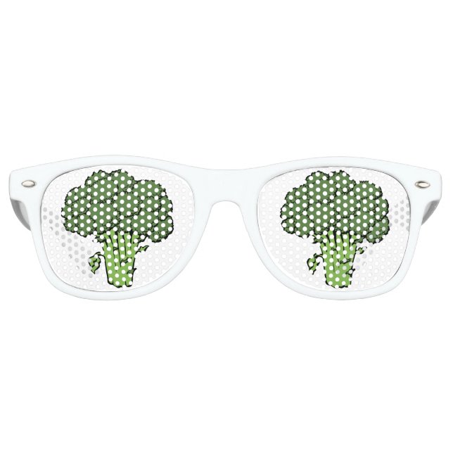 Gafas De Fiesta Retro Broccoli verde (Anverso)