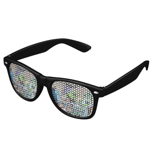 Gafas De Fiesta Retro Bruja Verde Malvada Divertida (Ángulo)