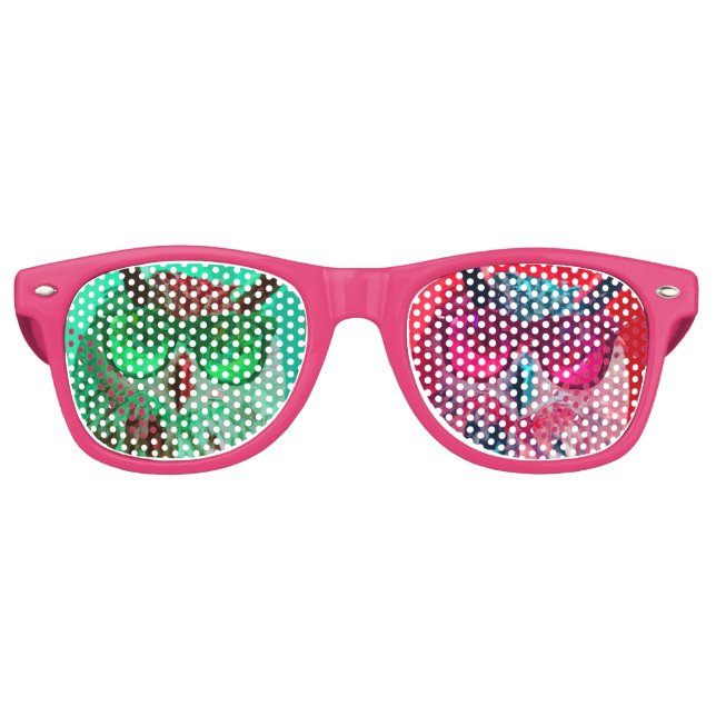 Gafas De Fiesta Retro búhos fiestas de arte pop (Anverso)
