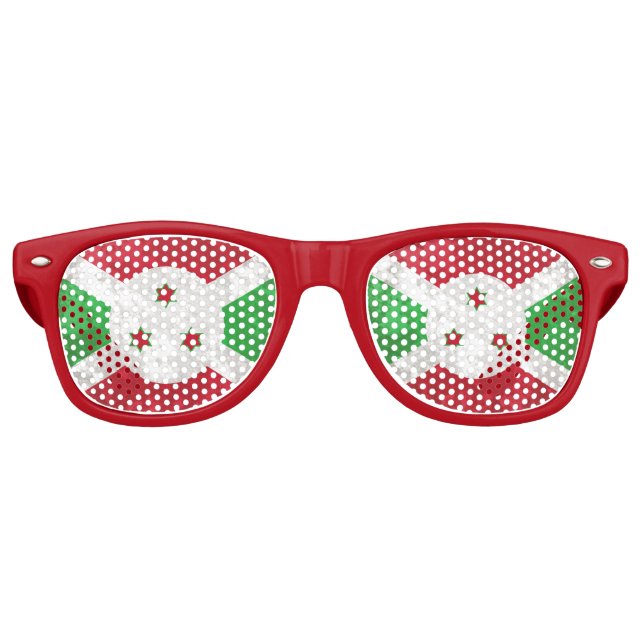 Gafas De Fiesta Retro Burundi (Anverso)