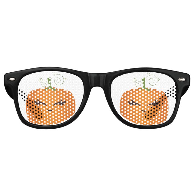 Gafas De Fiesta Retro Calabaza de Halloween (Anverso)